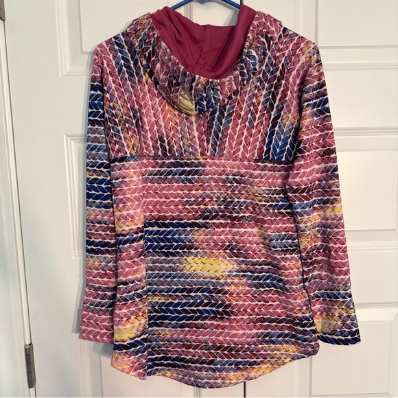 NWT LuLaRoe Small  Amber Lightweight Hoodie Unicorn Multicolor Pink - Picture 9 of 9